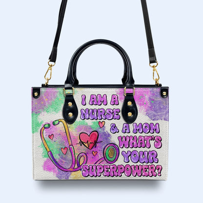 Enfermera 03 - Bolso de mano de cuero personalizado - nurse03