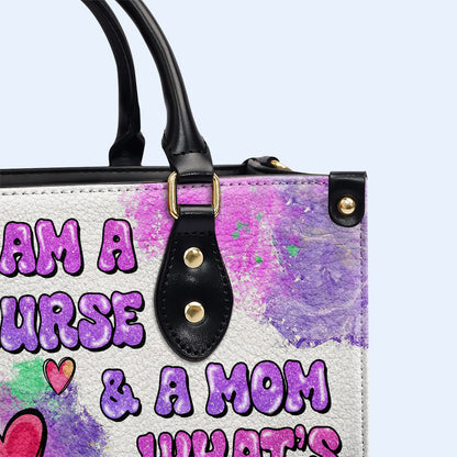 Enfermera 03 - Bolso de mano de cuero personalizado - nurse03