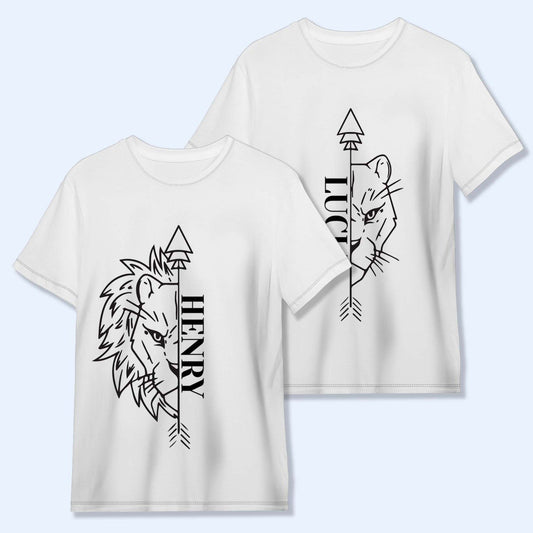 Unleash Your Inner Strength Lion And Arrow Print - Personalized Custom Unisex All-Over Printed T-Shirt - CPL222_3T