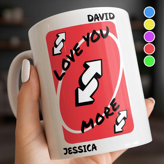 Love You More With Heart And Arrows - Personalized Custom Coffee Mug - CPL1153_MG