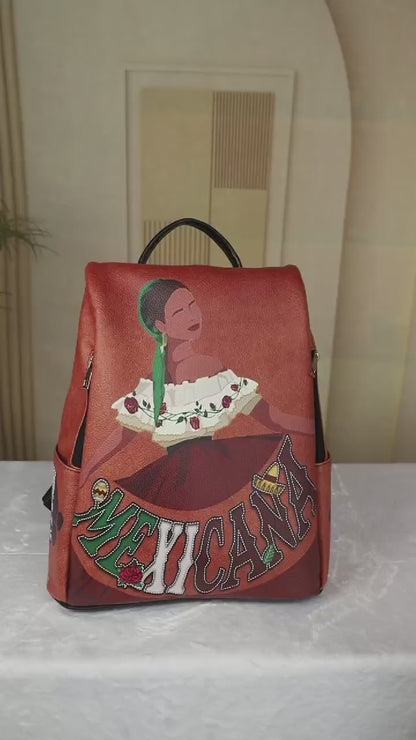 MEXICANA - Mochila de piel personalizada - BP_MX10