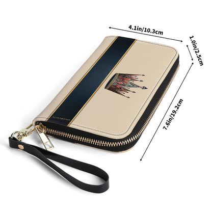 Queen Beige - Women Leather Wallet - queen02beigeWL