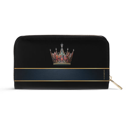 Queen Black - Women Leather Wallet - queen02blackWL