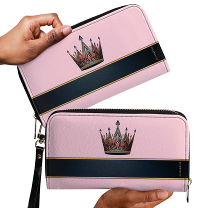 Queen Pink - Women Leather Wallet - queen02pinkWL