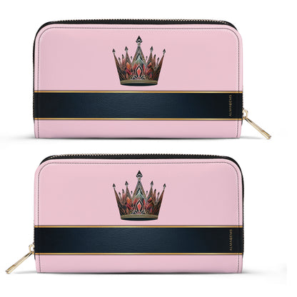 Queen Pink - Women Leather Wallet - queen02pinkWL