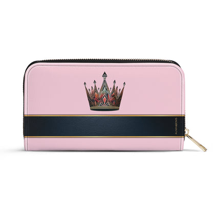 Queen Pink - Women Leather Wallet - queen02pinkWL