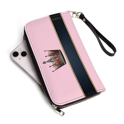 Queen Pink - Women Leather Wallet - queen02pinkWL
