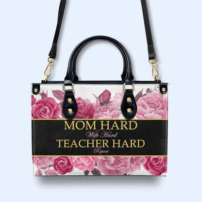 Queen Roses - Bolso de mano de cuero personalizado - queen04