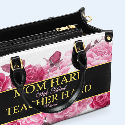Queen Roses - Bolso de mano de cuero personalizado - queen04
