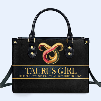 Sac à main Zodiac Queen Black - Sac à main en cuir personnalisé - queen05black