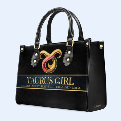 Sac à main Zodiac Queen Black - Sac à main en cuir personnalisé - queen05black