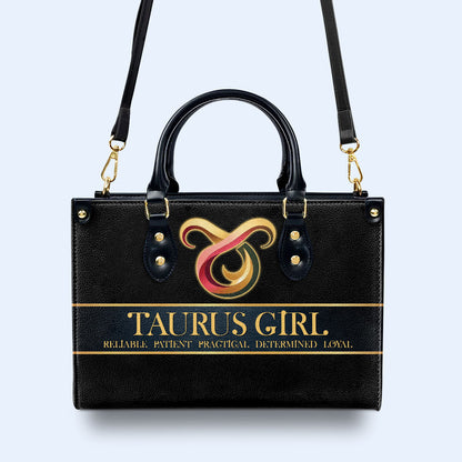 Sac à main Zodiac Queen Black - Sac à main en cuir personnalisé - queen05black