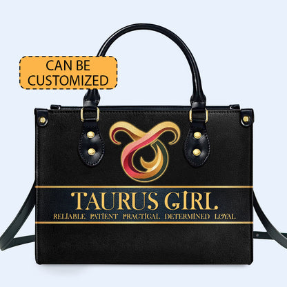 Sac à main Zodiac Queen Black - Sac à main en cuir personnalisé - queen05black