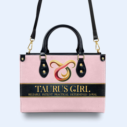 Sac à main en cuir personnalisé Zodiac Queen Pink - queen05pink
