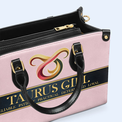 Sac à main en cuir personnalisé Zodiac Queen Pink - queen05pink