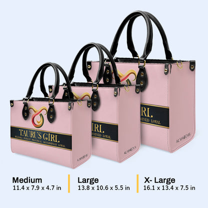 Sac à main en cuir personnalisé Zodiac Queen Pink - queen05pink
