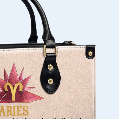 Reina del Zodíaco Flores 08 - Bolso de mano de cuero personalizado - queen08flowers