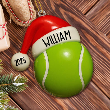 Celebrate Your Special Moments With a Personalized Tennis Ball - Personalized Custom Wood Ornament, Custom Shaped - SPORT021_WDO