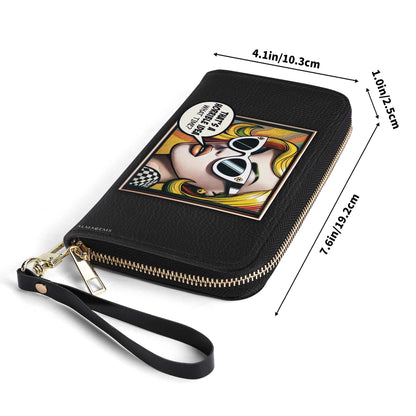 Quelle heure ? - Portefeuille en cuir pour femme - whattime01WL