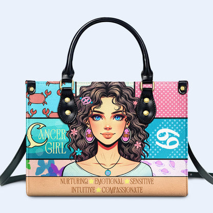 Cancer Girl 01 - Sac à main en cuir personnalisé - z_can01