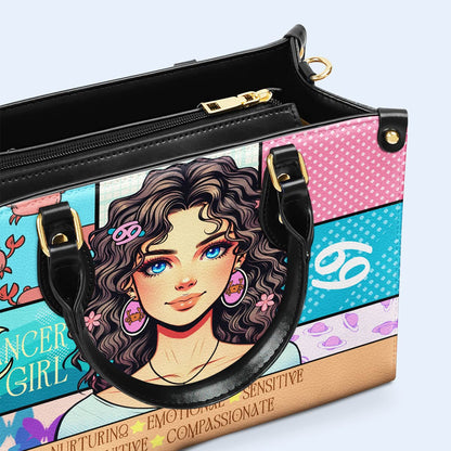 Cancer Girl 01 - Sac à main en cuir personnalisé - z_can01