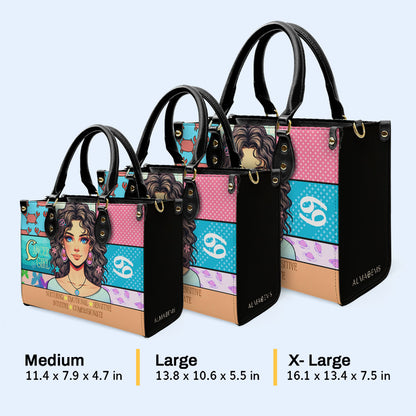 Cancer Girl 01 - Sac à main en cuir personnalisé - z_can01