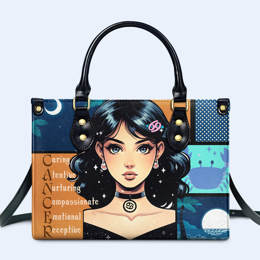 Chica Cáncer 03 - Bolso de Cuero Personalizado - z_can03
