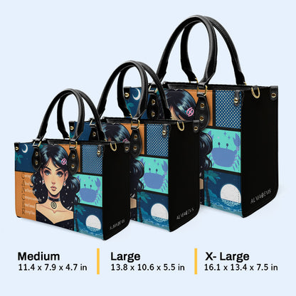 Chica Cáncer 03 - Bolso de Cuero Personalizado - z_can03