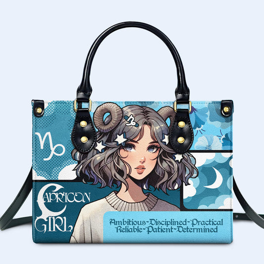 Capricorn Girl 01 - Bolso de mano de piel personalizado - z_cap01