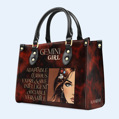 Gemini Girl 02 - Sac à main en cuir personnalisé - z_gem02
