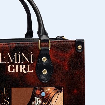 Gemini Girl 02 - Sac à main en cuir personnalisé - z_gem02