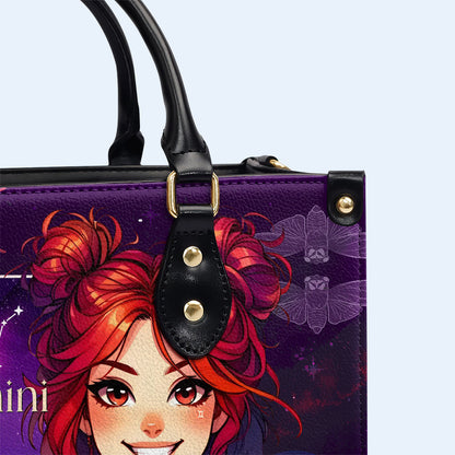 Gemini Girl 03 - Personalized Custom Leather Handbag - z_gem03