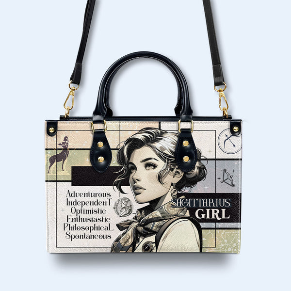 Sagitario Chica 03 - Bolso de Cuero Personalizado - z_sag03