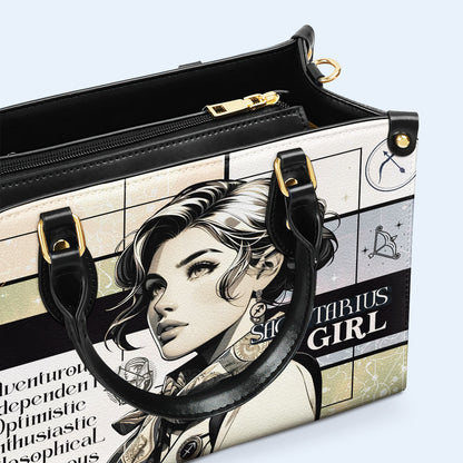 Fille Sagittaire 03 - Sac à main en cuir personnalisé - z_sag03