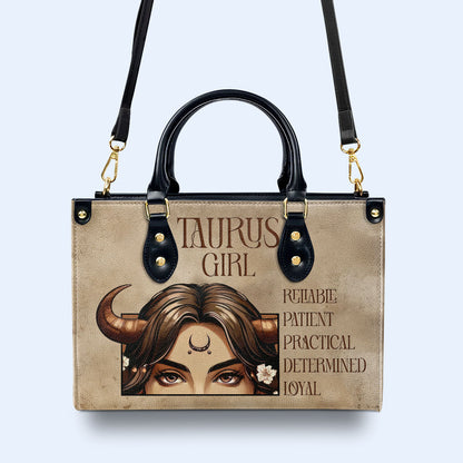 Taurus Girl 02 - Sac à main en cuir personnalisé - z_tau02