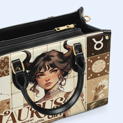 Taurus Girl 03 - Personalized Custom Leather Handbag - z_tau03